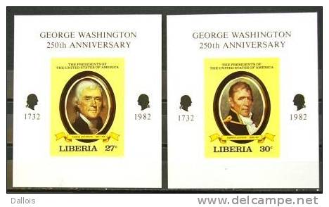 Liberia - 1981 - Washington - Présidents US - Non Dentelés - Neufs - George Washington