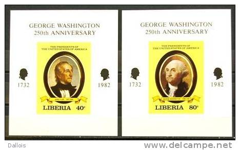 Liberia - 1981 - Washington - Présidents US - Non Dentelés - Neufs - George Washington