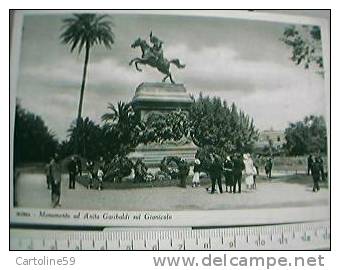 ROMA MONUMENTOA A NITA GARIBALDI SUL GIANICOLO ANIMATA N1934 BD9607 - Rieti