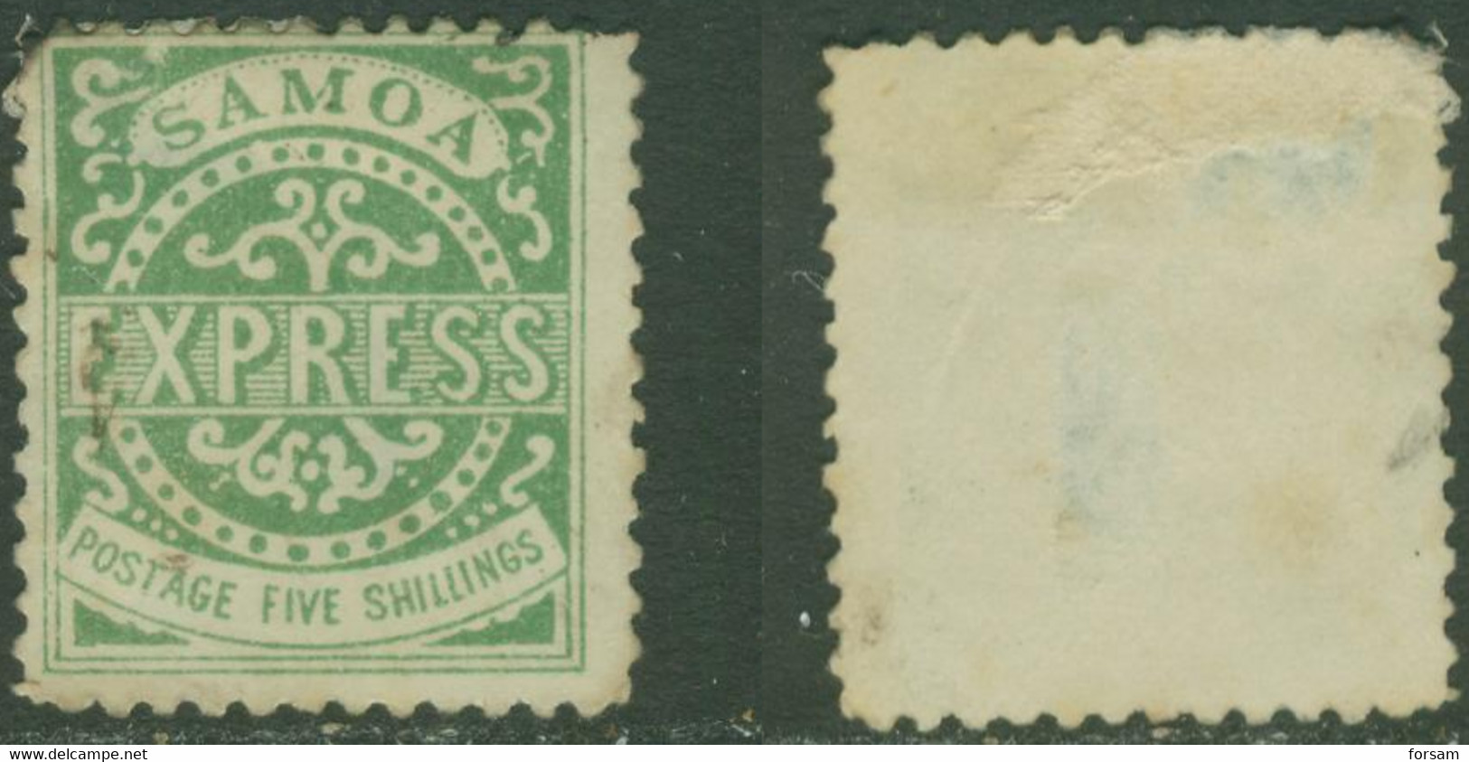 SAMOA..1877/81..Michel # 7 III...used...MiCV - 700 Euro. - Samoa