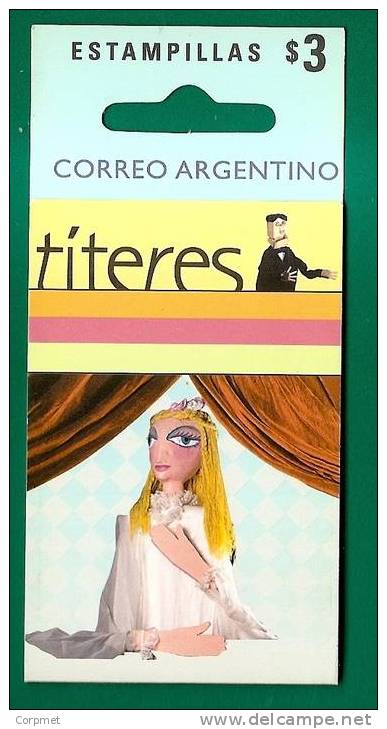 PUPPETS - MARIONNETTE - TITERES - MARIONETAS - VF ARGENTINA 2002 CARNET - BOOKLET - 4 Stamps - Marionetten