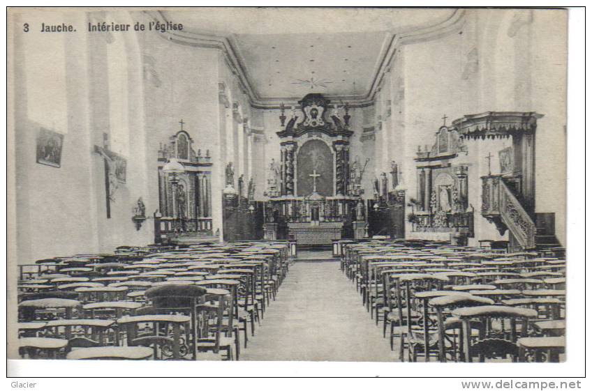 ORP - JAUCHE - Intérieur De L´Eglise - Publicité  A LA RUINE  Rue Du Manége Charleroi - Jodoigne