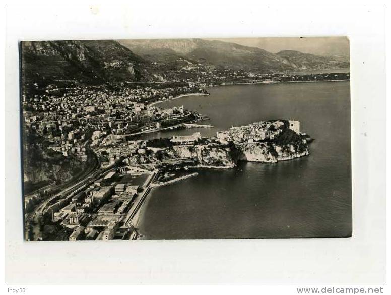 - MONACO . VUE  PANORAMIQUE DE LA CÔTE , AU 1er PLAN LE ROCHER DE MONACO , MONTE-CARLO , LE CAP MARTIN . - Multi-vues, Vues Panoramiques