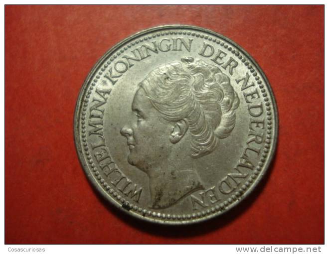 2203 NETHERLANDS NEDERLAND HOLANDA 25 CENTS   SILVER COIN PLATA   AÑO / YEAR  1928 UNCIRCULATED - 25 Centavos