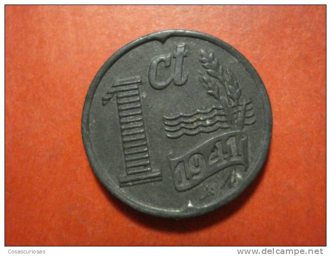 2205 NETHERLANDS NEDERLAND HOLANDA  1 CENT    AÑO / YEAR  1941 XF - 25 Cent