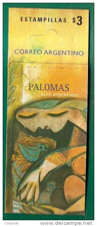 DOVE - COLOMBE - PALOMAS - VF ARGENTINA Autoadhesive CARNET - Tauben & Flughühner