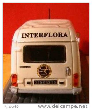 RENAULT 4 F6 INTERFLORA 1986 UNIVERSAL HOBBIES 1/43 FOURGONNETTE - Commercial Vehicles