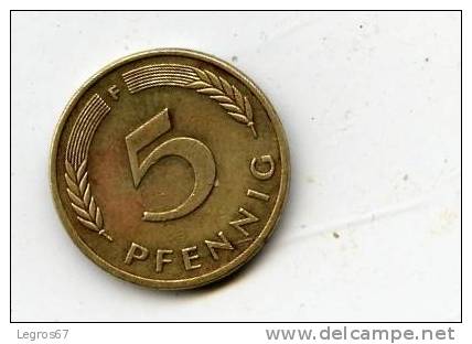 ALLEMAGNE 5 PFENNIG 1981 F - 5 Pfennig