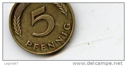 ALLEMAGNE 5 PFENNIG 1983 F - 5 Pfennig