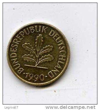 ALLEMAGNE 5 PFENNIG 1990 D - 5 Pfennig