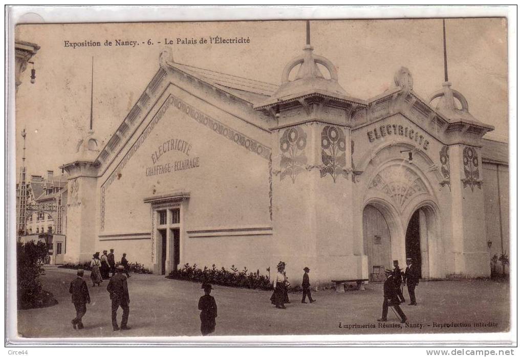 EXPOSITION DE NANCY.LE PALAIS DE L´ELECTRICITE. - Industrial