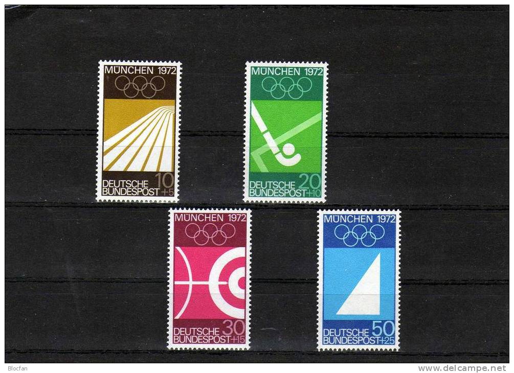 Olympiade München Serie II Aus 1969 Sportsymbole BRD 587/0 **/o 5€ - Bogenschiessen