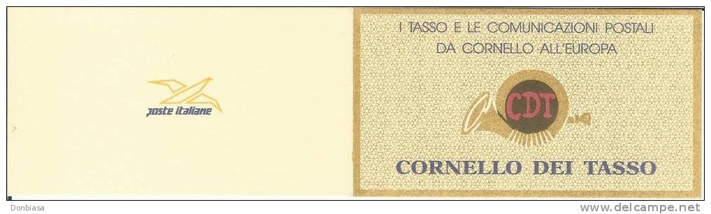 Rep. Italiana 1993: I Tasso E La Storia Postale. Serie Completa 5 Valori NUOVI**, Emessi In Libretto. - Markenheftchen