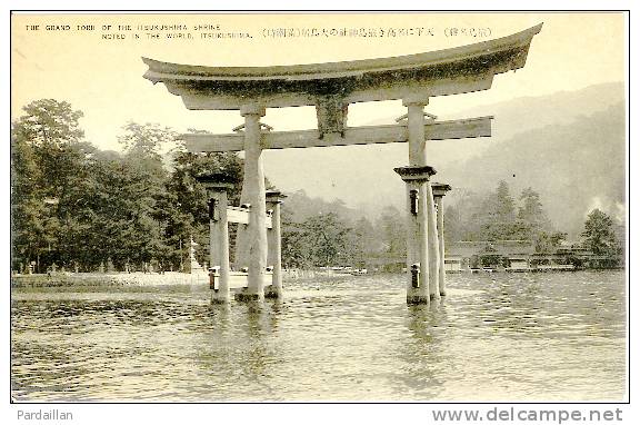JAPON. THE GRAND TORII OF THE ITSUKUSHIMA SHRINE NOTED IN THE WORLD ITSUKUSHIMA. - Hiroshima