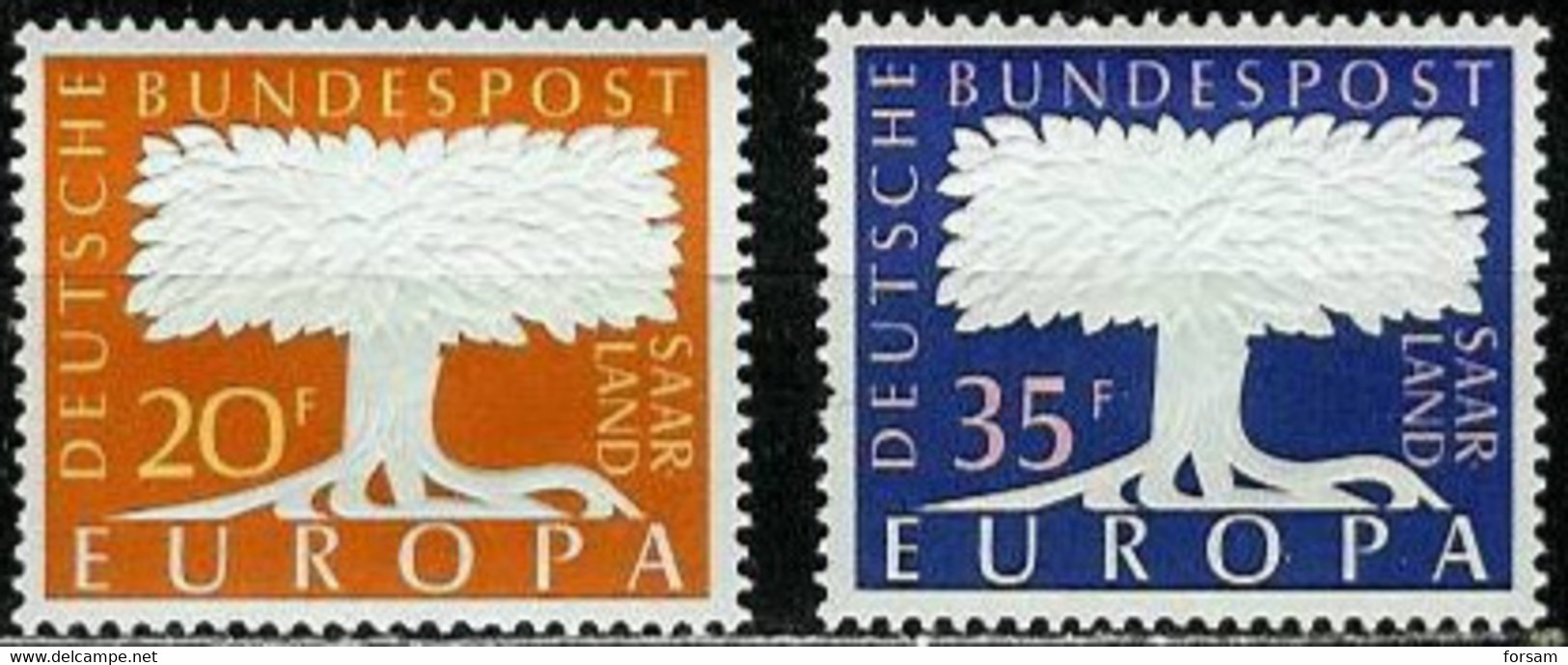 SAAR..1957..Michel # 402-403...MNH. - Neufs