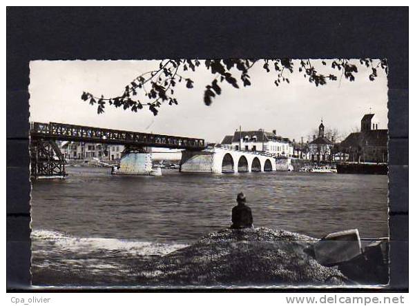 77 ST MAMMES Bords De Seine, Pont, Vue Générale, Ed Joel, CPSM 9x14, 195? - Saint Mammes