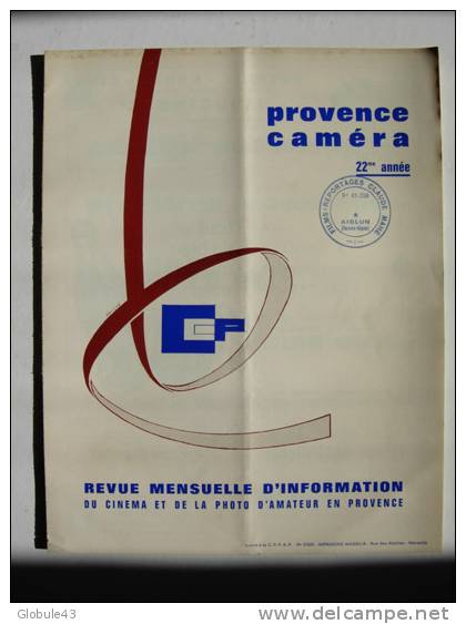 PROVENCE CAMERA 22 Em ANNEE  MARS 1970   18 Pages - Photographie