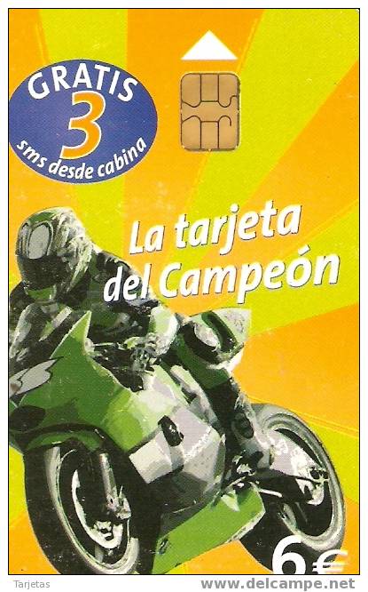 TARJETA MOTOS LA TARJETA DEL CAMPEON DE TIRAJE 151000 - Motos