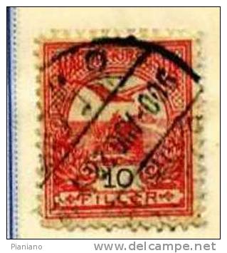 PIA - UNG - 1904-05 - Corona Di S.Stefano E Uccello "turul"-(Yv 61B) - Used Stamps
