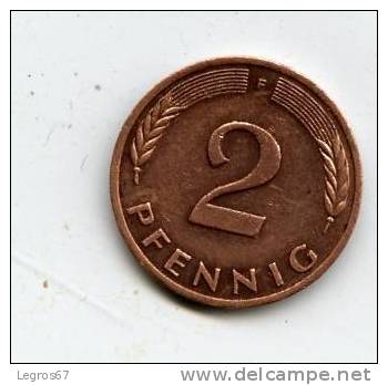 ALLEMAGNE 2 PFENNIG 1978 F - 2 Pfennig