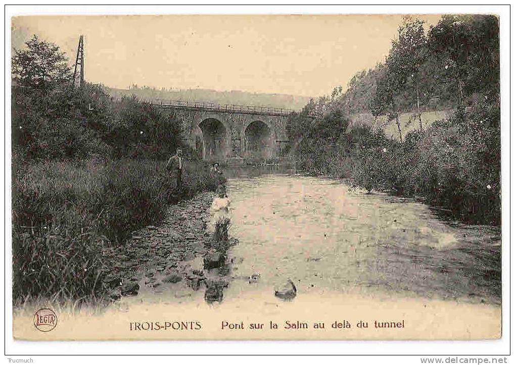 C6238 - Trois-Ponts - Pont Sur La Salm Au Delà Du Tunnel - Trois-Ponts