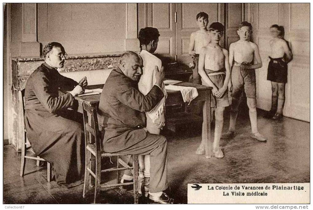 87 - HAUTE VIENNE - VISITE MEDICALE Par Le DOCTEUR DESGUILLAUME D'EYMOUTIERS à La COLONIE De PLAINARTIGE De NEDDE - RARE - Eymoutiers