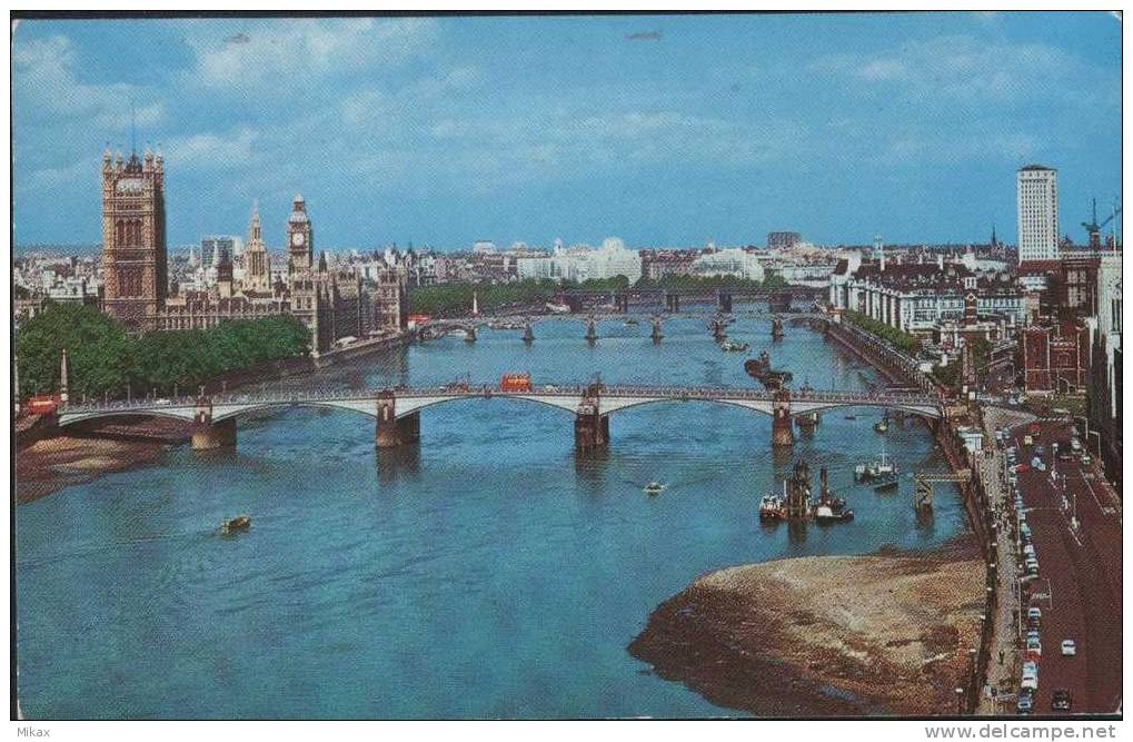 Lambeth Bridge, House Of Parliment And River Thames - River Thames