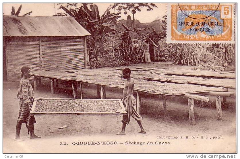 Gabon - Ogooué-N'Kogo - Séchage Du Cacao - Gabon