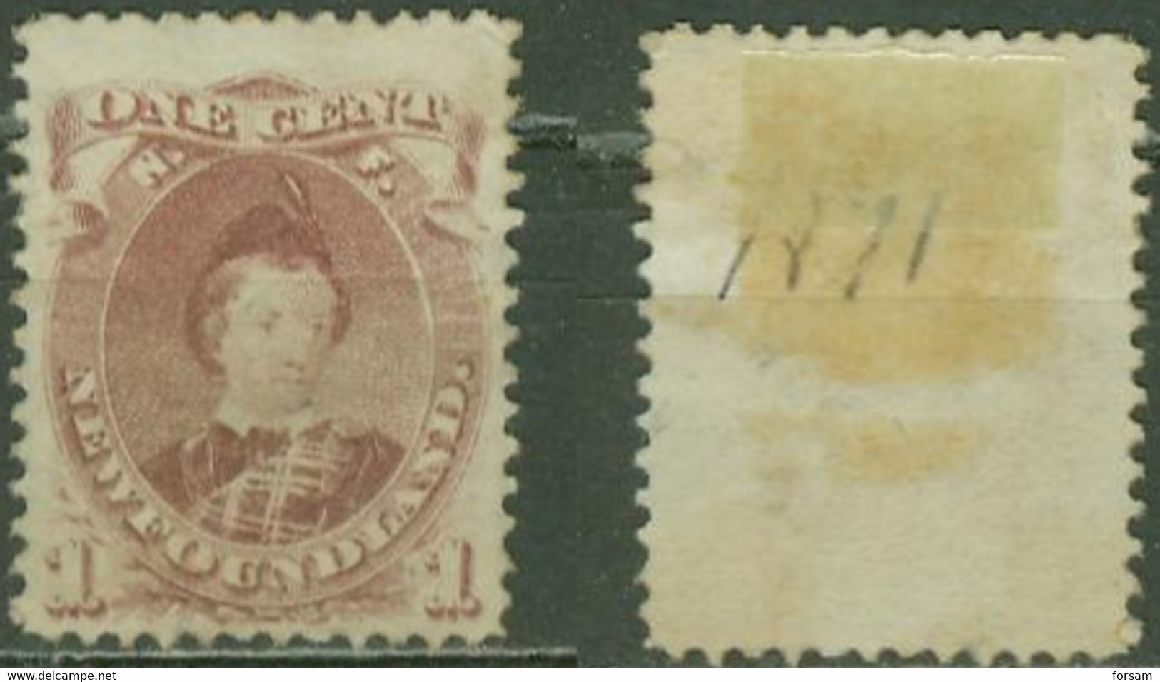 NEWFOUNDLAND..1880..Miche L # 31b..MH. - 1865-1902