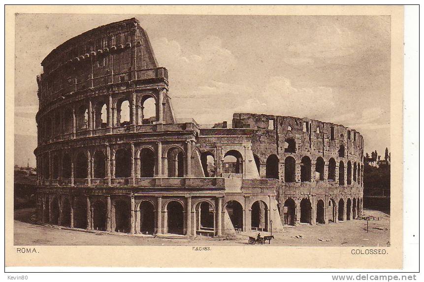 ITALIE ROMA Colosseo Cpa Animée - Colosseum