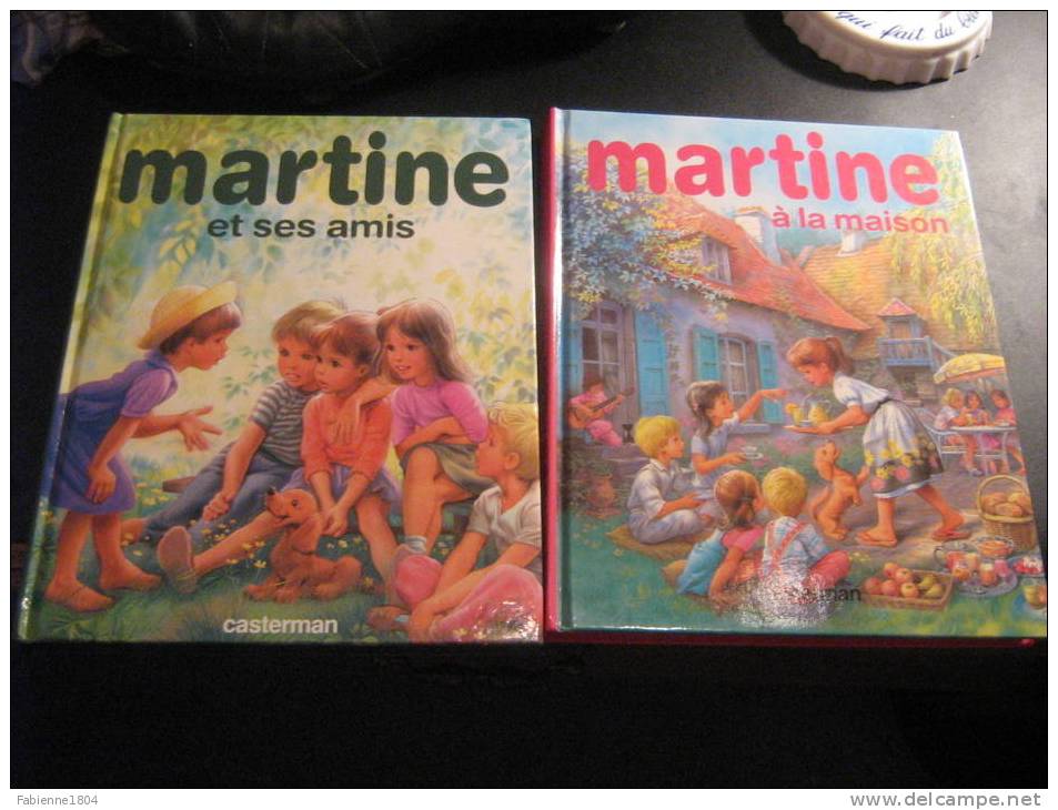 2 ALBUMS B.D. MARTINE ET SES AMIS ET MARTINE A LA MAISON  16 RECITS ILLUSTRES PAR MARCEL MARLIER - Martine