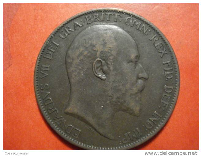 2534  UNITED KINGDOM UK GRAN BRETAÑA  ONE PENNY      AÑO / YEAR  1903  VF+ - D. 1 Penny