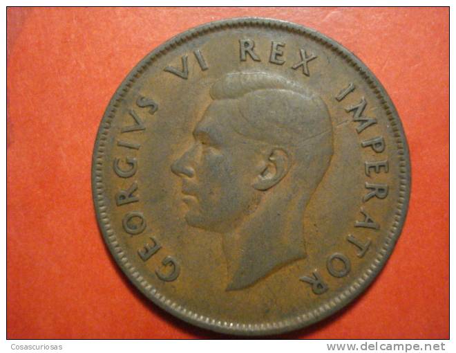 2536 SOUTH AFRICA SUD AFRICA   ONE PENNY    BARCO SHIP   AÑO / YEAR  1939 XF - South Africa