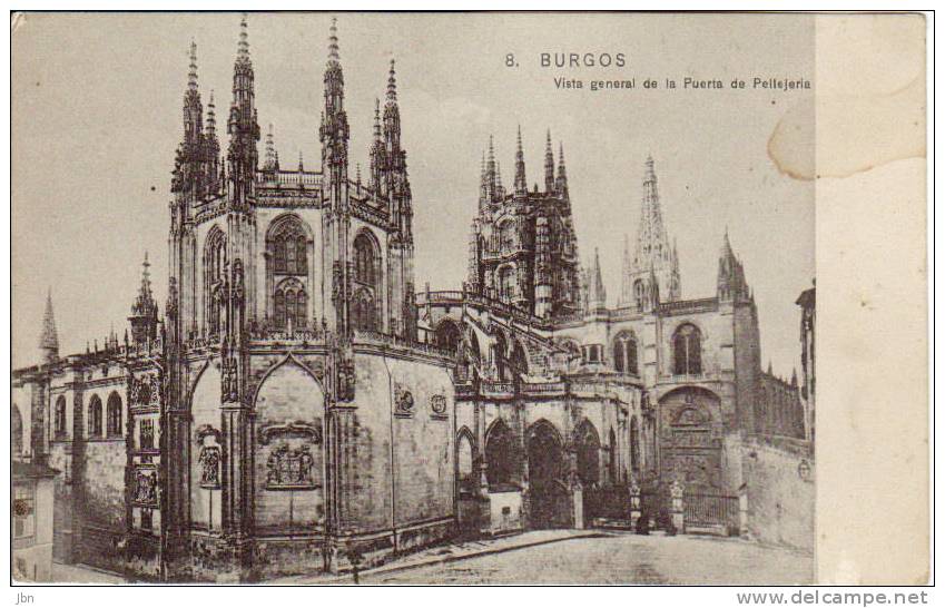 Burgos Vista General De La Puerta De Pellejeria ( Cathédrale, Portes, Clochers ) - Burgos