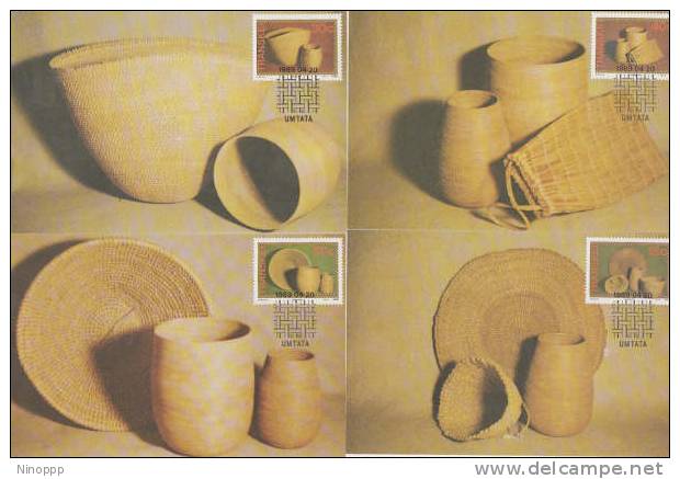 Transkei-1989 Weaving & Basketry  Maximum Cards - Other & Unclassified