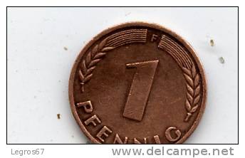 ALLEMAGNE 1 PFENNIG 1971 F - 1 Pfennig