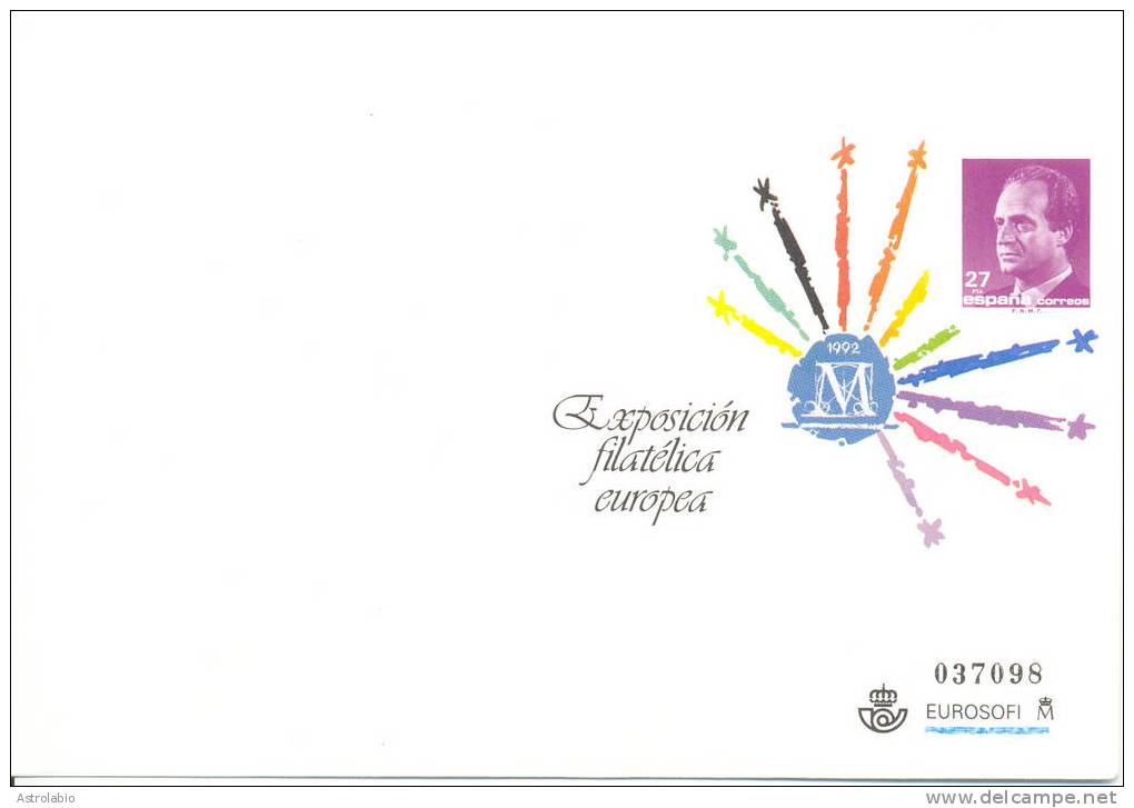 Espagne 1992 Entiers Enveloppes (2) " Madrid Capitale Européenne De La Culture " Musées, Edifil 17/8 - Institutions Européennes