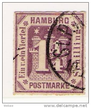 D-Ham005 / Hamburg, Mi.Nr. 20a, Stdtpostentwertung - Hamburg (Amburgo)