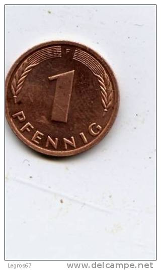 ALLEMAGNE 1 PFENNIG 1989 F - 1 Pfennig