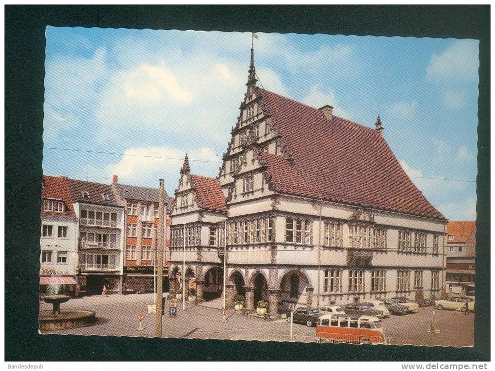 CPSM - Allemagne - Paderborn - Rathaus ( Hôtel De Ville  Automobile Volkswagen) - Wesel
