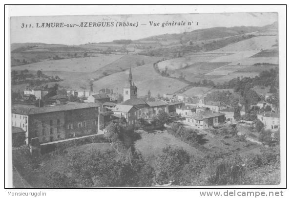 69 )) LAMURE SUR AZERGUES, Vue Générale N0 1, Ed Goutany 311, ** - Lamure Sur Azergues