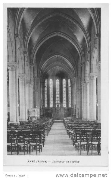 69 )) ANSE, Intérieur De L'église, - Anse