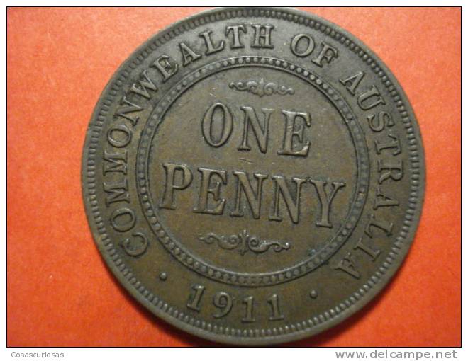 2560  AUSTRALIA ONE PENNY      AÑO / YEAR  1911   XF - Penny