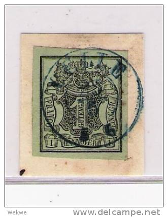 D-Han001  / Hannover, Mi. Nr. 2 A, Briefstück, Stempel Melle - Hannover