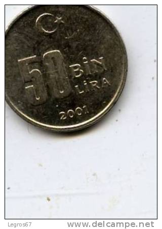 TURQUIE 50 LIRA 2001 - Turkey