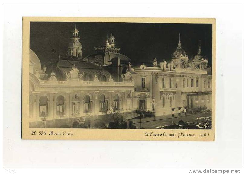 - MONACO . MONTE-CARLO . LE  CASINO LA NUIT . - Casinò