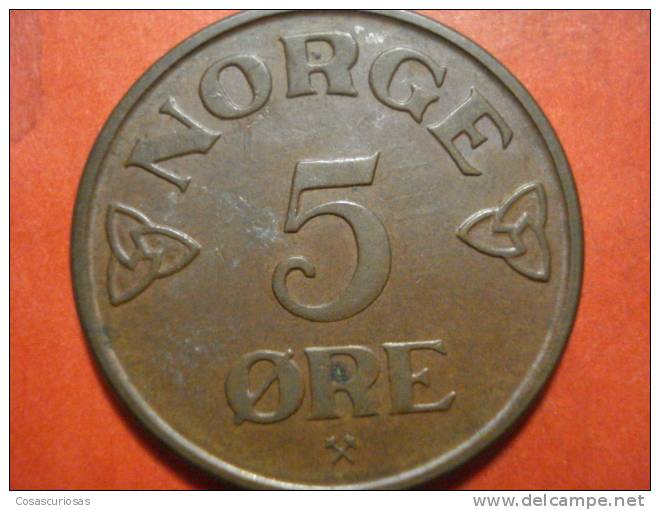 2606 NORGE NORWAY NORUEGA   5 ÖRE    AÑO / YEAR  1953  XF - Noruega