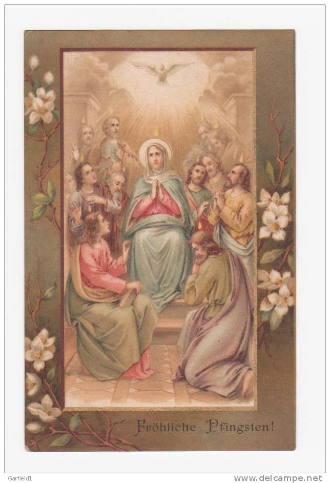 Pfingstgrüße  (E43)  Postkarte    Knicke - Pentecost