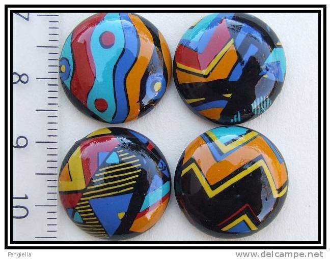 Cabochon "Navajo" Environ 18mm - Perles