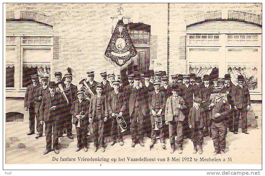 Mechelen A/M / Maasmechelen : Fanfare Vriendenkring Op Het Vaandelfeest Te Maasmechelen 1912 - Maasmechelen